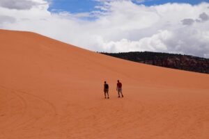 walking-up-the-dunes